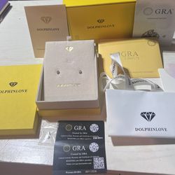 Diamond Earrings.5 Ct Each 