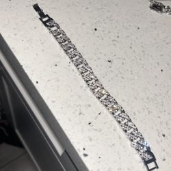 20cm Cuban Link Moissanite Bracelet