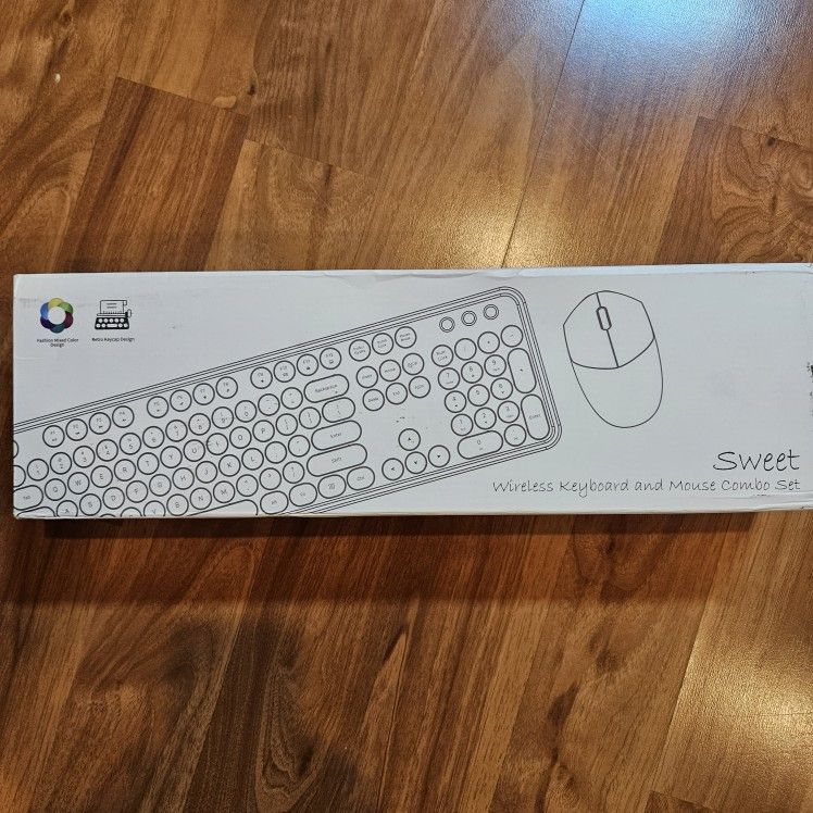 Blue Wireless Keyboard And Mouse