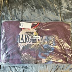 Supreme MM6 Maison Margiela Eagle Zip Up Hooded Sweatshirt Red SIZE XL