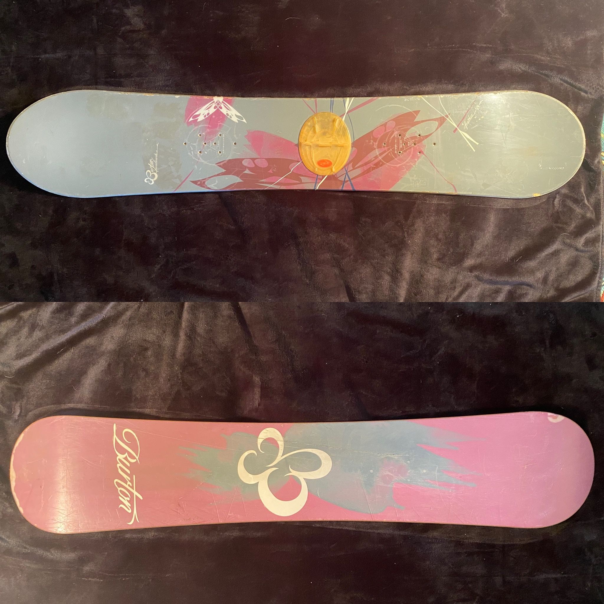 Burton Women’s Girls Snowboard 142cm Heather 43 Superfly Dualzone EGD Lightspeed Handmade in Austria (Retail $480)