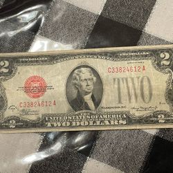 Billete Antiguo 1928 Con Sello Rojo😎