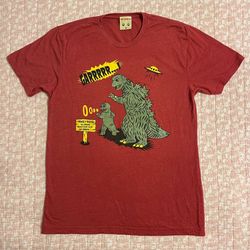 Miss Ladybug CA Adult Unisex M Godzilla & Minilla T-Shirt