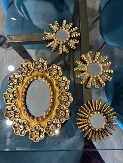 Peruvian gold mirror bundle