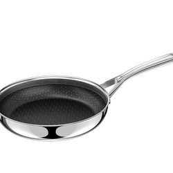 Non Stick Frying Pan 8 Inch Stainless Steel Ceramic Skillet,Nonstick Cooking Pan,PFAS PFOA PTFE Free&Non Toxic,Induction Compatible-Gas&Electric Stove