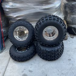 Honda Yamaha Kawasaki Suzuki Beadlocks With Tires