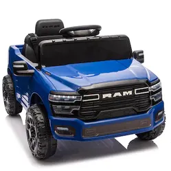 Licensed Dodge RAM 3500 12V Kids Ride On Truck,W/ Remote Control,2WD & Rear Shoc