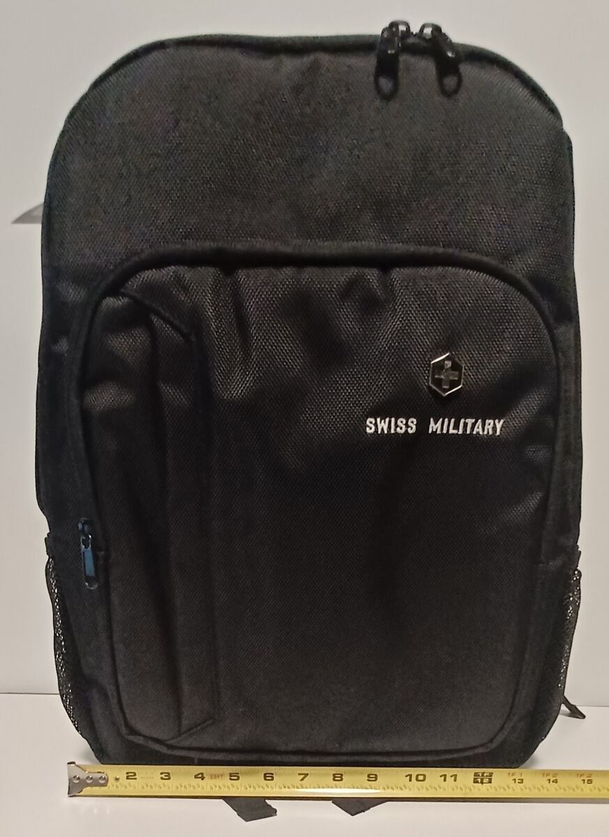 SWISS Military Insulated Backpack Cooler Lunch Box Bag Black New