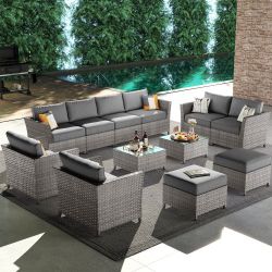 12 Pieces Fully Assembled High Quality Patio Set Fully Assembled In The Box Patio Furniture