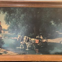 Mid 20th Century The Big Moment,” Art by well-known print by artist Paul Detlefsen