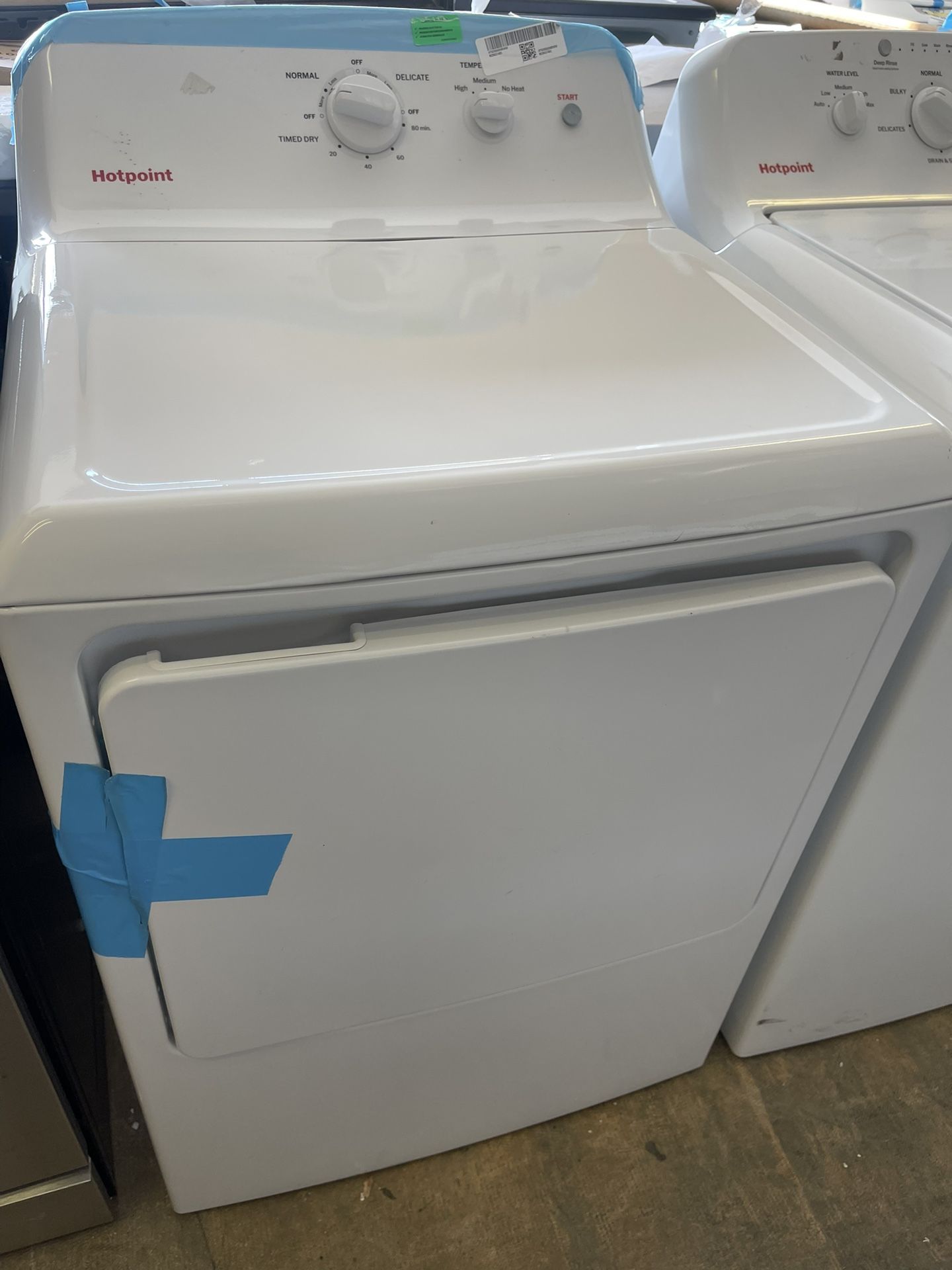 HOTPOINT TOP LOAD WASHER & XL ELECTRIC DRYER NEW/SCRATCH/DENT SET-$750..