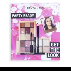 Revolution Beauty Party Ready 6 Piece Makeup Gift Set For Eyes, Lips & Face 
