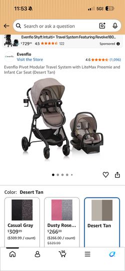 Evenflo pivot modular travel system