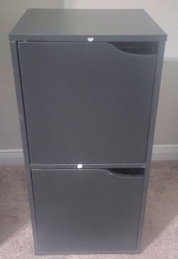 2 drawer storage cabinet