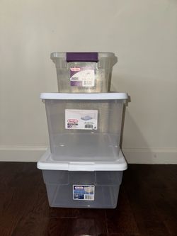 storage bins with lids