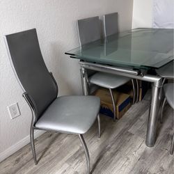 Free couch & glass dining table