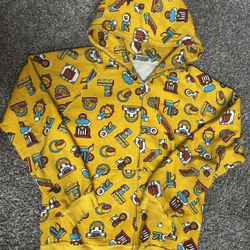 Yellow Baby Milo monogram BAPE zip up