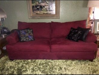 Red sofa