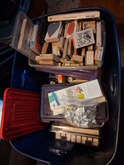 HUGE Stamp Collection 2 Big Totes Full