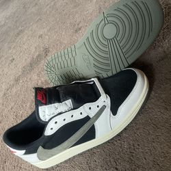 Jordan 1 Low Travis Scott Olive (wmns 10)