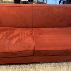 Red/orange Couch From Macy’s