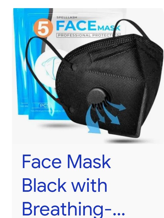 face masks with breathable respirator