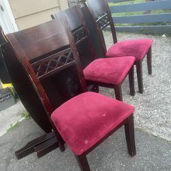 Dining Table With 3 Chairs