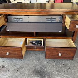 TV Stand With Speakers Included 