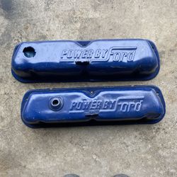 One Pair of Steel Valve Covers for a 1(contact info removed) Ford or Mercury with a 289, 302 or 351 W engine