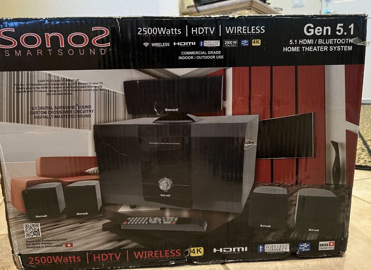 Sono2 Home Theater System/ Sono2 5.1 Home System Speakers