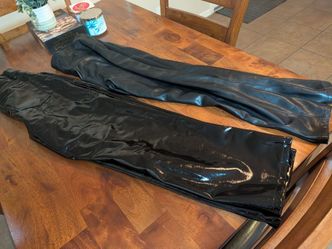 New Leather PVC disco pants and lingerie