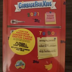 2021 Topps Garbage Pail Kids Series 1 Food Fight Blaster Box Red Tin