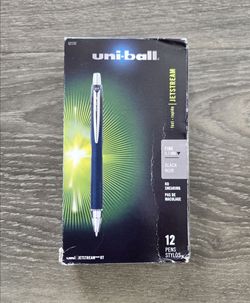 Uni-ball Jetstream 0.7 mm Fine Black Pens – 12 Pack