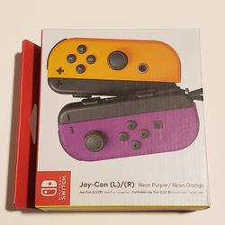 Nintendo Switch Neon Purple/ Neon Orange Joy-Con Set