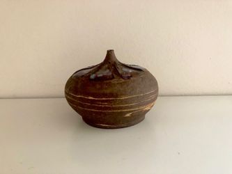 Mid century stoneware weed pot