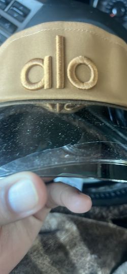 Al0 reflective visor hat unisex NWT ESPRESSO BROWN