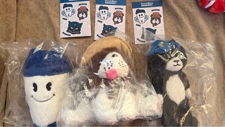 Dutch bros plush and sticker sheet
