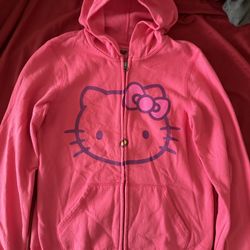Sanrio Hello Kitty Girl’s Zip Hoodie Size 16 