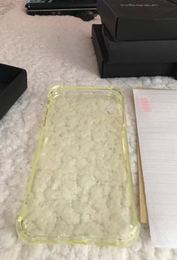 Clear transparent (case +2 brand new screen protectors for IPhone X X