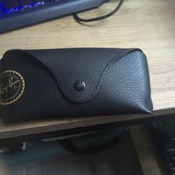 Ray Ban Sunglasses Leather Case 100% Authentic