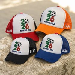 Gorras personalizadas para lucir en el mundial en familia