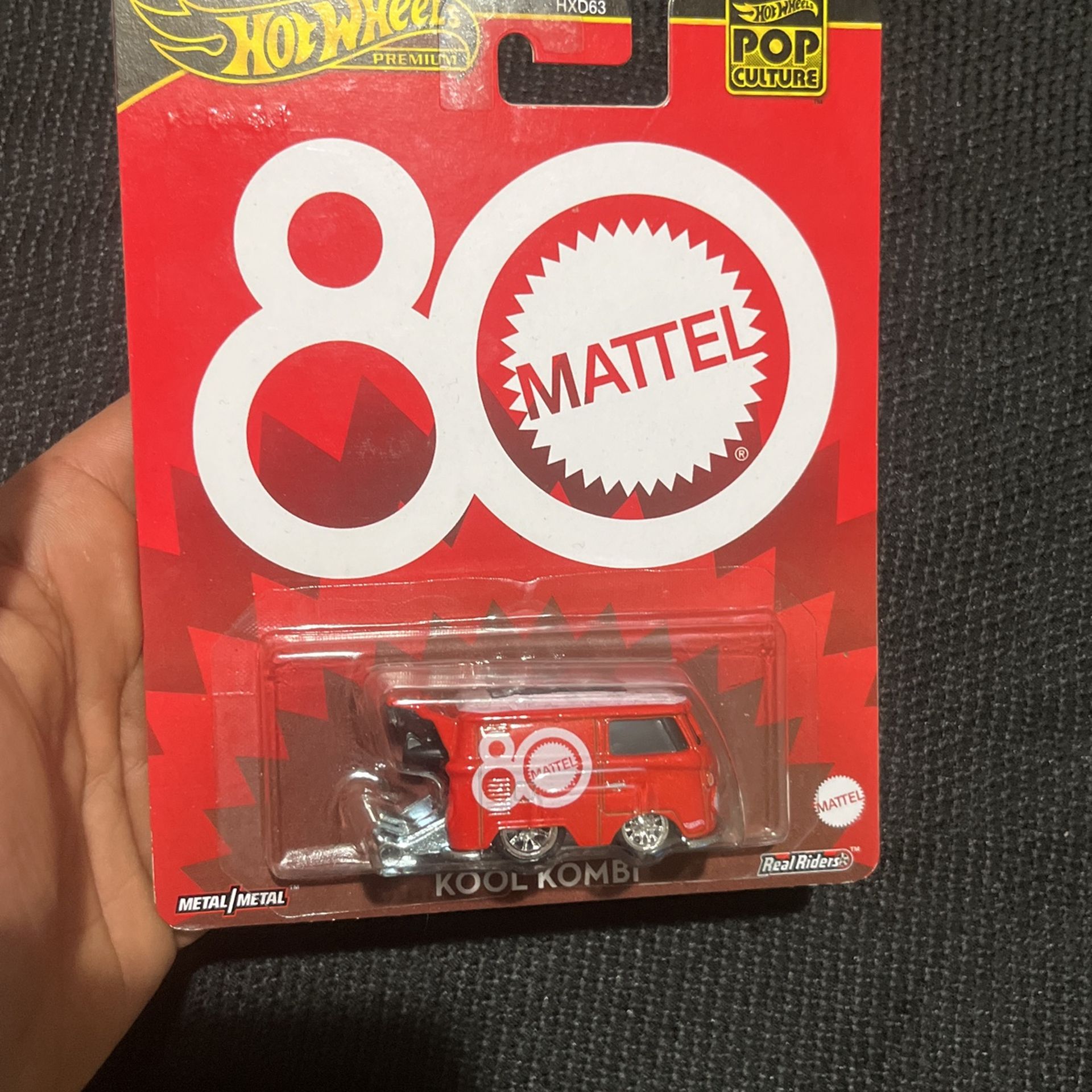 Hot Wheels 2025 Premium Pop Culture Mattel 80th Anniversary Kool Kombi Red