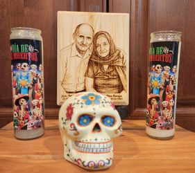 Add a beautiful laser engraved photo to your ofrenda or as a keepsake that will last a lifetime!