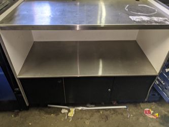 Break room small condiment stand.