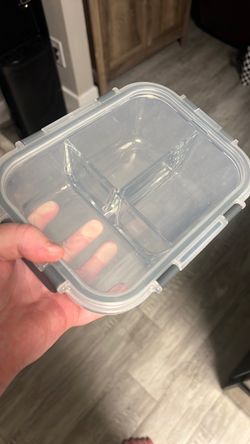 Glass meal prep containers