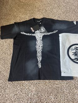 hellstar graphic jesus t-shirt