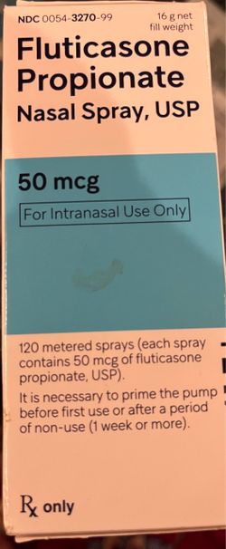 Fluticasone Propionate Nasal Spray, USP (50 mcg).