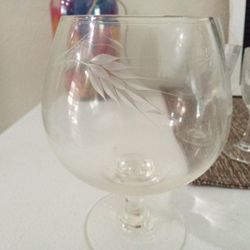20pc  Etched Wheat Cocktail Glasses...$$$ SELLING FOR $17+ PER GLASS online!!