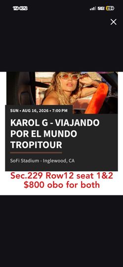 Karol g tickets