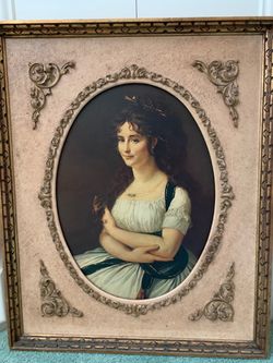Framed Portrait Print of a Young Woman